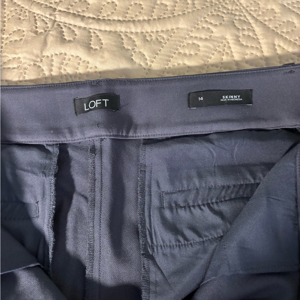 LOFT Charcoal Skinny Trousers - Picture 2 of 4